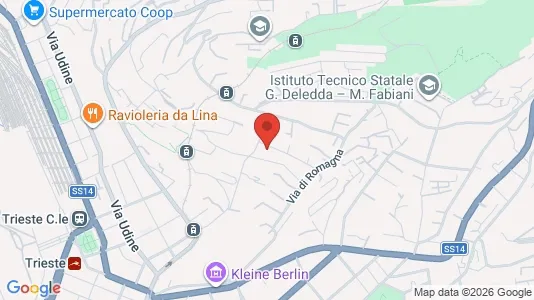 Apartments for rent i Trieste - kort over placeringen