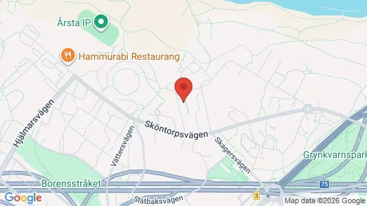 Apartments for rent i Hammarbyhamnen - kort over placeringen
