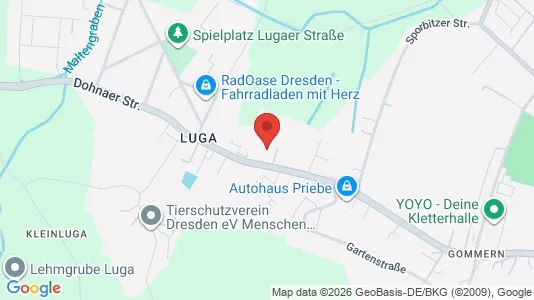 Apartments for rent i Dresden - kort over placeringen