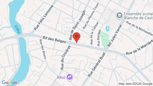 Apartments for rent i Nantes - kort over placeringen