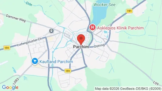 Apartments for rent i Ludwigslust-Parchim - kort over placeringen
