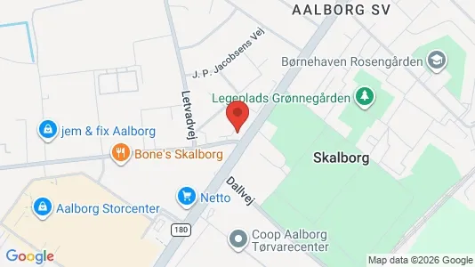 Apartments for rent i Aalborg SV - kort over placeringen
