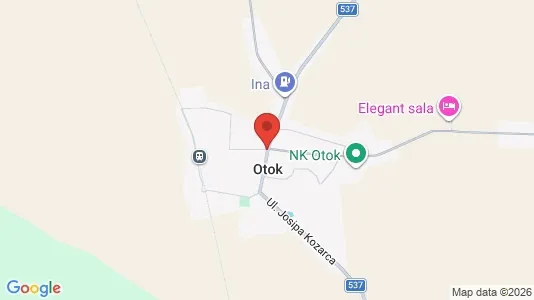 Apartments for rent i Otok - kort over placeringen