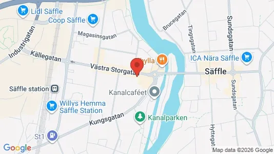 Apartments for rent i Säffle - kort over placeringen