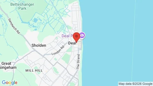 Apartments for rent i Deal - Kent - kort over placeringen