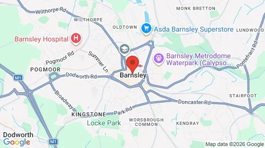Houses for rent i Barnsley - South Yorkshire - kort over placeringen