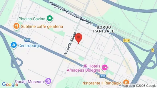 Apartments for rent i Bologna - kort over placeringen