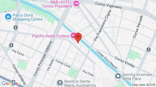 Rooms for rent i Turin - kort over placeringen