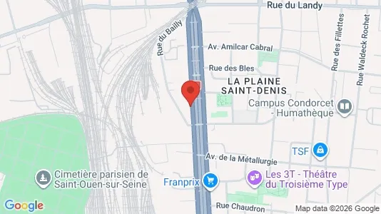 Rooms for rent i Saint-Denis - kort over placeringen