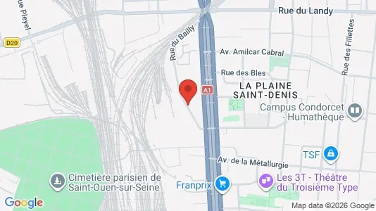 Rooms for rent i Saint-Denis - kort over placeringen