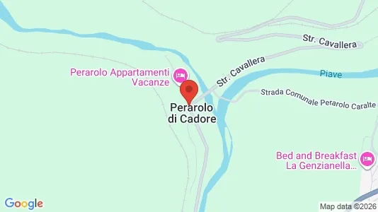 Apartments for rent i Chies d'Alpago - kort over placeringen