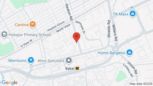 Apartments for rent i Newcastle upon Tyne - Tyne and Wear - kort over placeringen