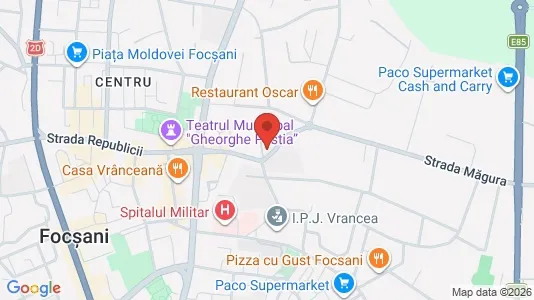 Apartments for rent i Focşani - kort over placeringen