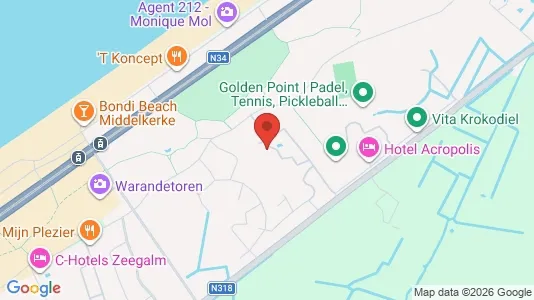 Apartments for rent i Middelkerke - kort over placeringen