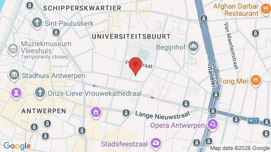 Apartments for rent i Stad Antwerp - kort over placeringen