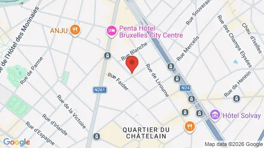 Apartments for rent in Brussels Elsene - Photo from Google Street View