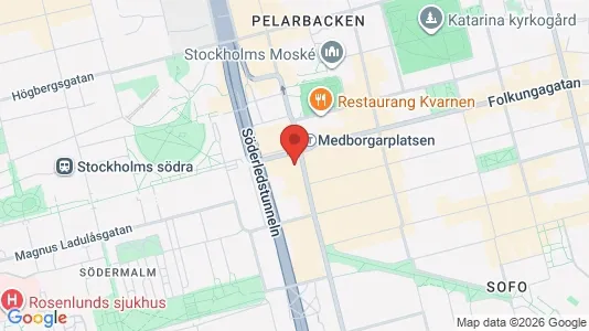 Apartments for rent i Södermalm - kort over placeringen