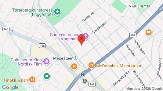 Apartments for rent i Oslo Frogner - kort over placeringen