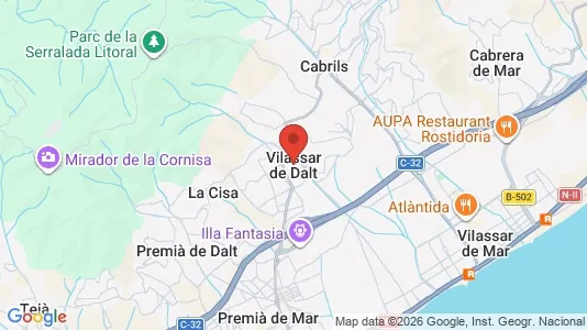 Apartments for rent i Vilassar de Dalt - kort over placeringen