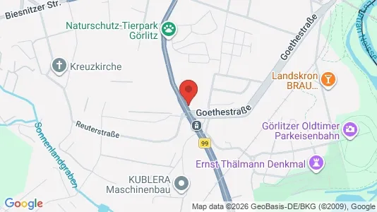 Apartments for rent i Görlitz - kort over placeringen