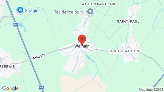 Apartments for rent i Walhain - kort over placeringen