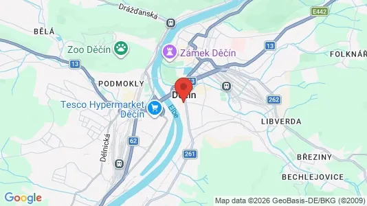 Apartments for rent in Děčín - Photo from Google Street View
