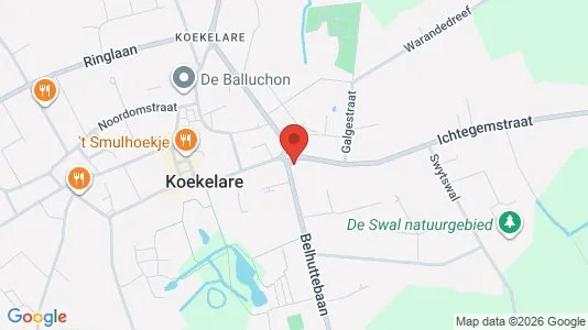 Apartments for rent i Koekelare - kort over placeringen