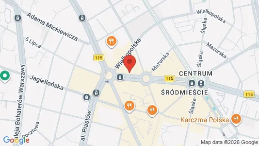 Apartments for rent i Szczecin - kort over placeringen