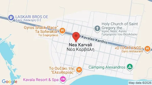 Apartments for rent i Kavala - kort over placeringen