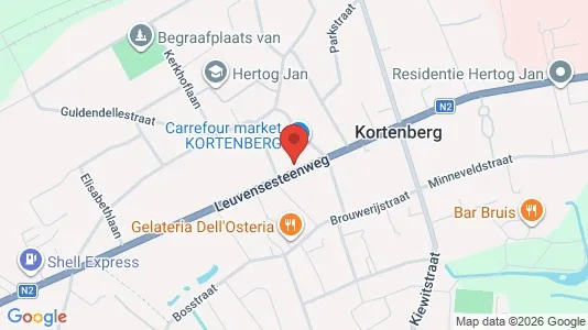 Apartments for rent i Kortenberg - kort over placeringen