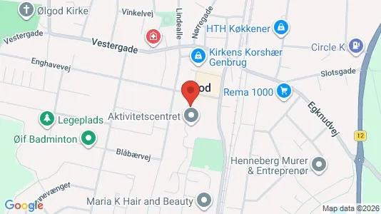 Apartments for rent i Ølgod - kort over placeringen
