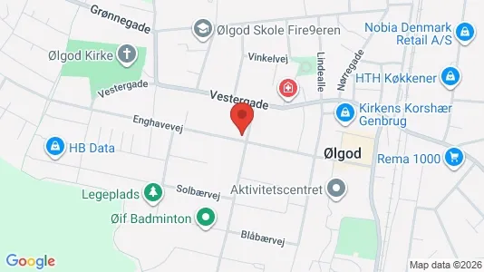 Apartments for rent i Ølgod - kort over placeringen