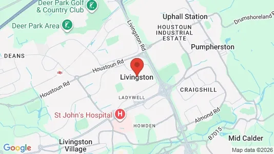 Apartments for rent i Livingston - West Lothian - kort over placeringen