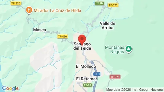 Apartments for rent i Santiago del Teide - kort over placeringen