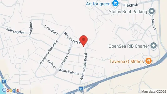 Apartments for rent i Lavreotiki - kort over placeringen