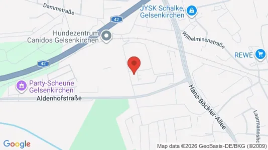 Apartments for rent i Gelsenkirchen - kort over placeringen