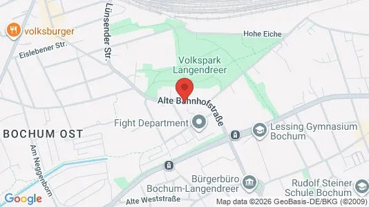 Apartments for rent i Bochum - kort over placeringen