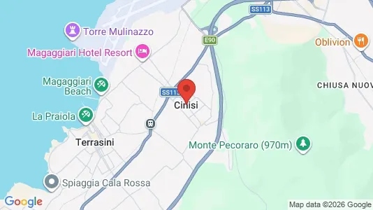 Apartments for rent i Cinisi - kort over placeringen