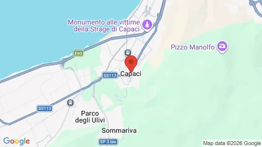 Apartments for rent i Capaci - kort over placeringen