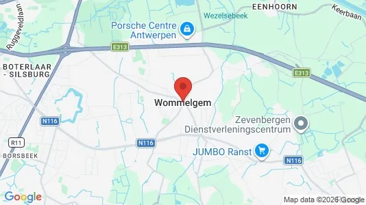 Houses for rent i Wommelgem - kort over placeringen