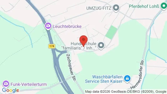 Apartments for rent i Chemnitz - kort over placeringen