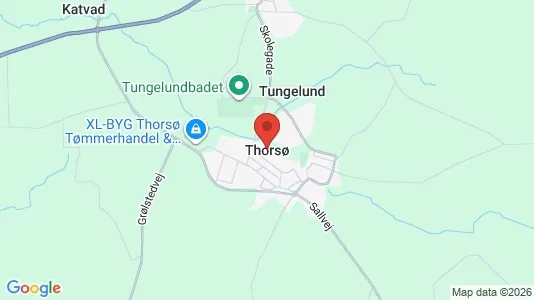 Apartments for rent i Thorsø - kort over placeringen