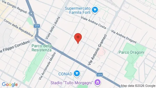 Rooms for rent i Forlì - kort over placeringen