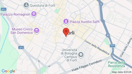 Rooms for rent i Forlì - kort over placeringen