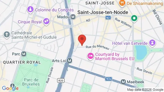Apartments for rent i Brussels Sint-Joost-ten-Node - kort over placeringen