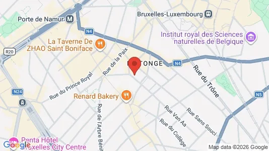Apartments for rent i Brussels Elsene - kort over placeringen