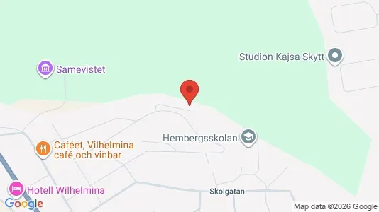 Apartments for rent i Vilhelmina - kort over placeringen
