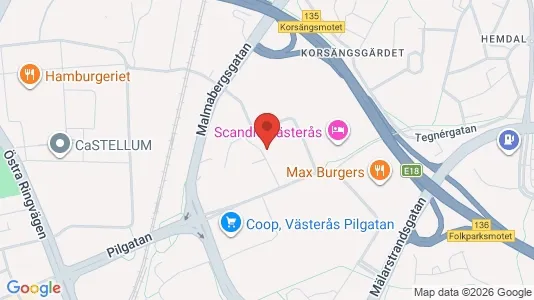 Apartments for rent i Västerås - kort over placeringen