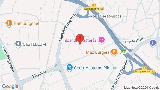 Apartments for rent i Västerås - kort over placeringen