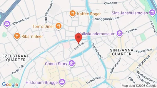 Apartments for rent i Brugge - kort over placeringen